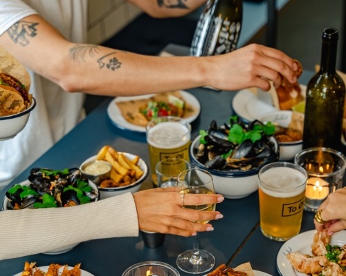 Moulet frites på menuen hos Hooked